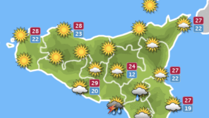Meteo, Palermo: nuvoloso e nubi sparse, le previsioni di martedì 7 settembre Meteo, Palermo: nuvoloso e nubi sparse, le previsioni di martedì 7 settembre