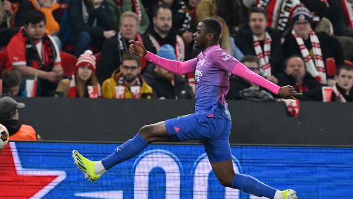 Pierre Kalulu (difensore AC Milan), qui durante Slavia Praga-Milan 1-3 (Europa League 2023-2024) | News (Getty Images) Pierre Kalulu AC Milan Slavia Praga-Milan 1-3 Europa League 2023-2024
