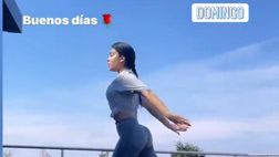 VIDEO / Allenamento in terrazzo per Georgina: così trascorre la sua domenica