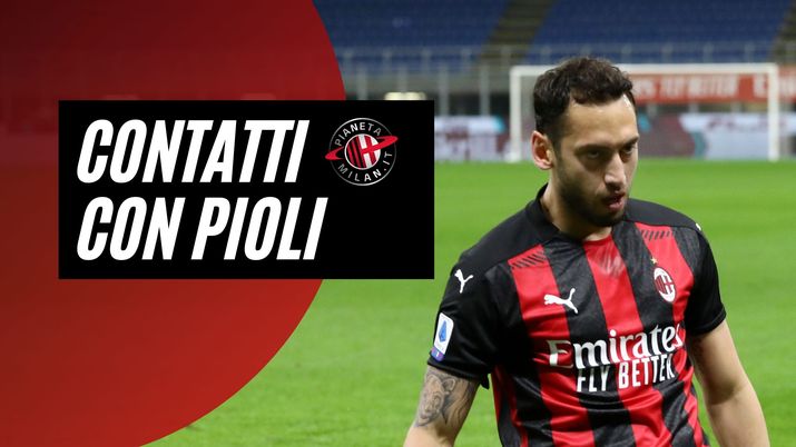 Hakan Calhanoglu (centrocampista AC Milan), può lasciare il Milan a parametro zero nel calciomercato estivo | News (Getty Images) 