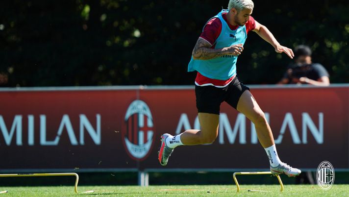 Theo Hernandez a Milanello (credits: AC Milan) 