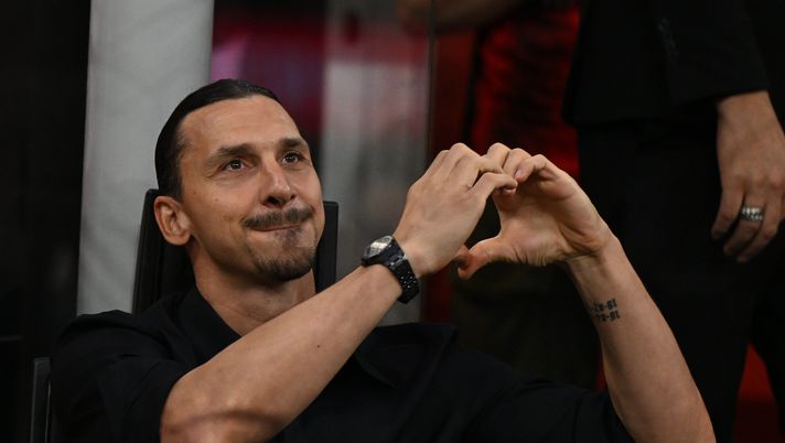 Zlatan Ibrahimovic, qui a San Siro per Milan-Verona