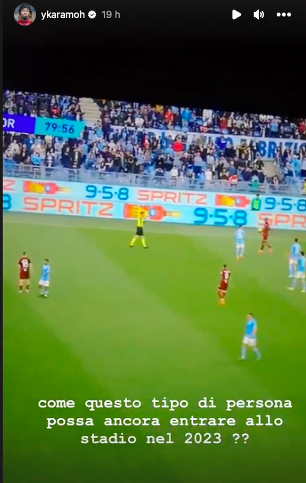 Instagram @ykaramoh  Karamoh contro i razzisti: “Questo tipo di persone ancora allo stadio nel 2023?”- immagine 2