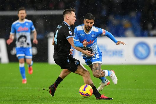 Lorenzo Insigne of SSC Napoli is challenged by Patric of SS Lazio (Photo by Francesco Pecoraro/Getty Images) Lorenzo Insigne of SSC Napoli is challenged by Patric of SS Lazio (Photo by Francesco Pecoraro/Getty Images)
