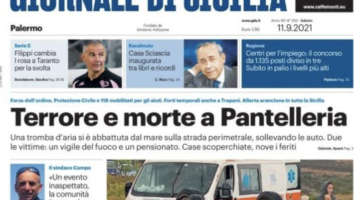 Prima Pagina, Giornale di Sicilia: “Filippi cambia, i rosa a Taranto per la svolta” Prima Pagina, Giornale di Sicilia: “Filippi cambia, i rosa a Taranto per la svolta”