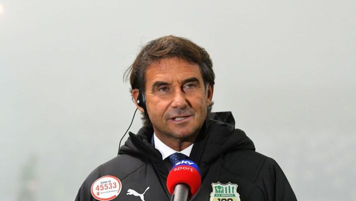 REGGIO NELL'EMILIA, ITALY - OCTOBER 23: Giovanni Carnevali of
US Sassuolo speaks to journalist during the Serie A match between US Sassuolo and Torino FC at Mapei Stadium - Città del Tricolore on October 23, 2020 in Reggio nell'Emilia, Italy. (Photo by Alessandro Sabattini/Getty Images) Sassuolo, il CEO Carnevali: “Il piano per Scamacca? Il club ha fatto una scelta chiara” - immagine 1