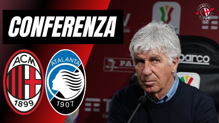 La conferenza stampa di Gian Piero Gasperini (allenatore Atalanta) per Milan-Atalanta, 26^ della Serie A 2023-24 (Getty Images) Conferenza stampa Gasperini Milan-Atalanta Serie A 2023-24