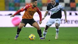 Benevento-Milan 0-2, Caprari calcia a lato un calcio di rigore