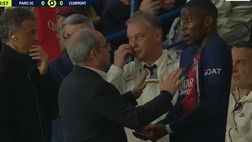 PSG-Clermont 1-1, Mukiele furioso con Luis Enrique: il motivo | VIDEO