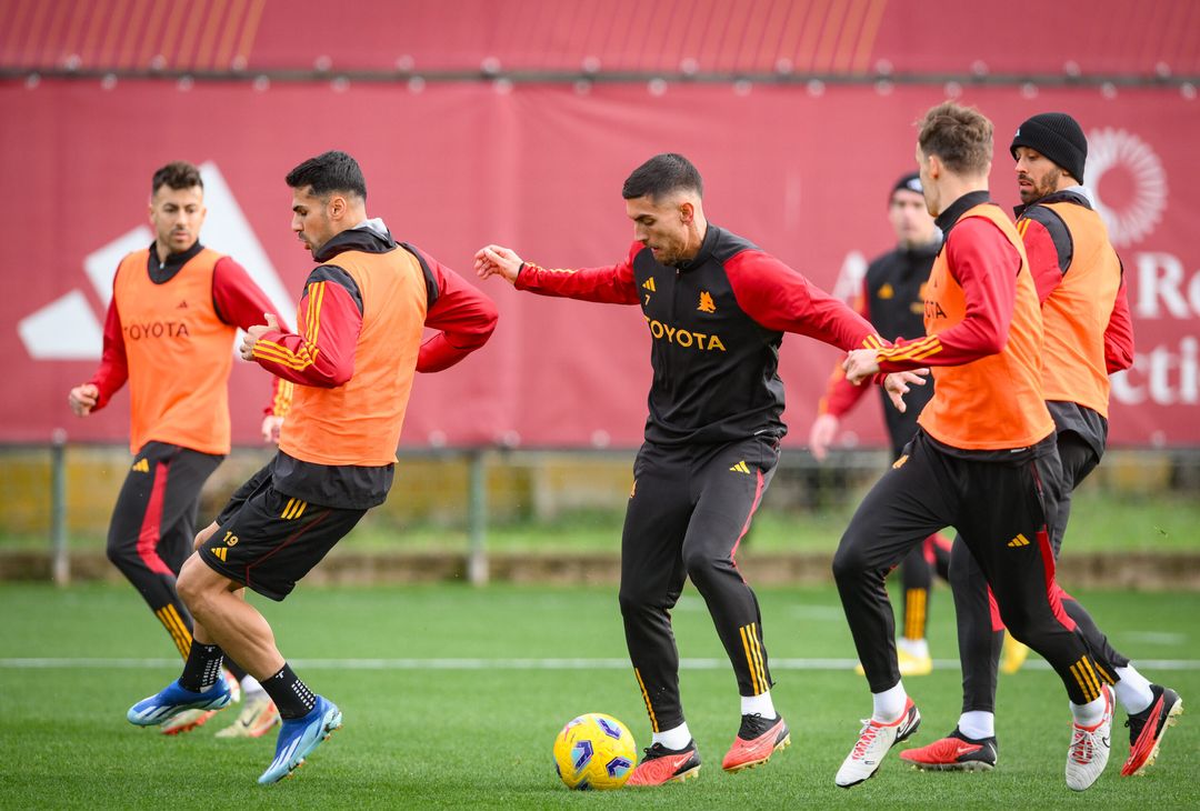 Roma, la rifinitura alla vigilia dell’Atalanta – FOTOGALLERY - immagine 10