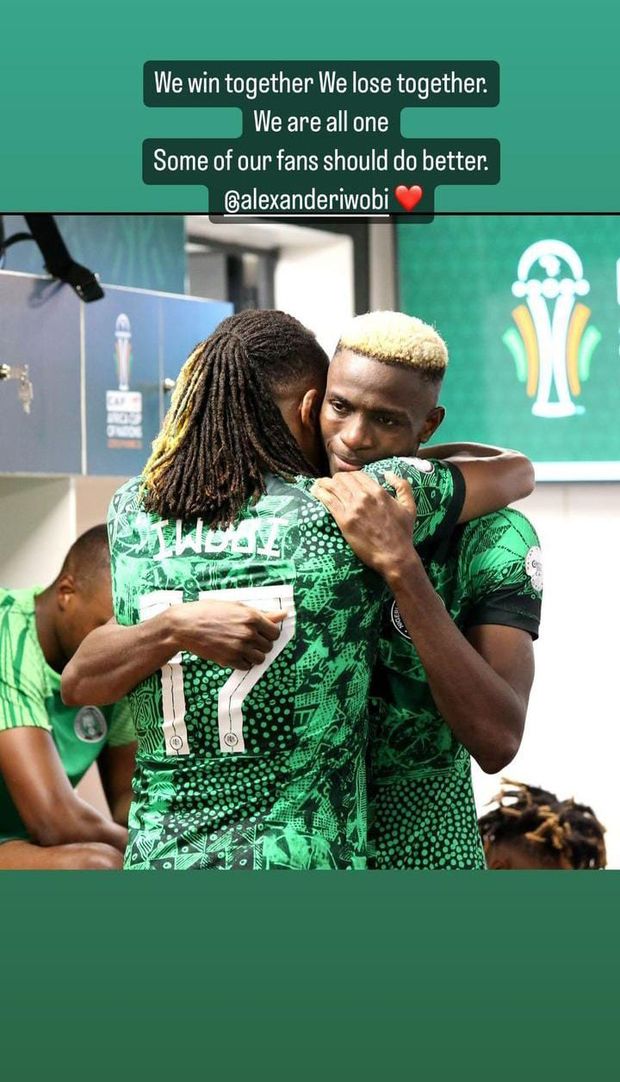 FOTO I tifosi della Nigeria prendono di mira Iwobi: Osimhen lo difende sui social- immagine 2