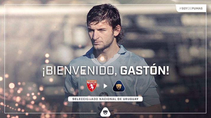 L'immagine con cui il Pumas aveva ufficializzato l'arrivo di Gaston Silva L'immagine con cui il Pumas aveva ufficializzato l'arrivo di Gaston Silva
