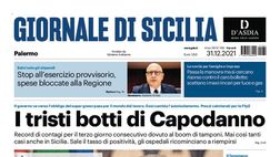 Prima Pagina, Giornale di Sicilia: “Record di contagi, i tristi botti di capodanno”