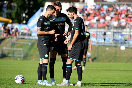 Luis Alberto, Sergej Milinkovic-Savic e Danilo Cataldi Luis Alberto, Sergej Milinkovic-Savic e Danilo Cataldi
