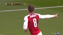 VIDEO / Grandi gol anche in Europa League: questo di Ramsey è favoloso!