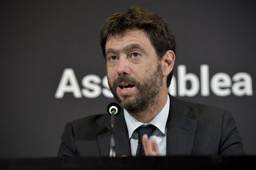 TURIN, ITALY - OCTOBER 24: Andrea Agnelli attends a press conference after the Juventus Shareholders Meeting on October 24, 2019 in Turin, Italy. (Photo by Daniele Badolato - Juventus FC/Juventus FC via Getty Images) TURIN, ITALY - OCTOBER 24: Andrea Agnelli attends a press conference after the Juventus Shareholders Meeting on October 24, 2019 in Turin, Italy. (Photo by Daniele Badolato - Juventus FC/Juventus FC via Getty Images)