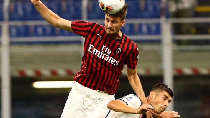 Matteo Gabbia durante Milan-Atalanta (credits: GETTY Images) 