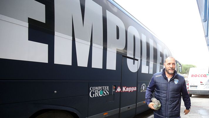 EMPOLI, ITALY - DECEMBER 21: Cristian Bucchi manager of Empoli FC arrives at the stadium prior to the Serie B match between Empoli FC and US Salernitana at Stadio Carlo Castellani on December 21, 2019 in Empoli, Italy.  (Photo by Gabriele Maltinti/Getty Images) 