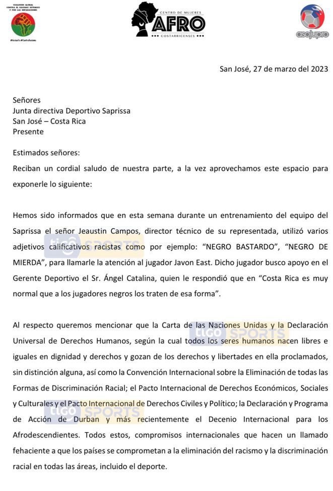 Costa Rica, razzismo contro un suo giocatore giamaicano: Mister esonerato- immagine 3
