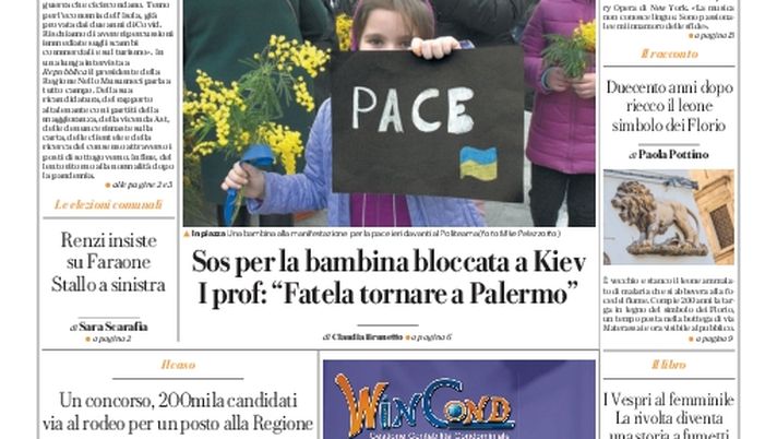 Prima Pagina, La Repubblica-Palermo: “Troppa politica è legata a clientele e sottogoverno” Prima Pagina, La Repubblica-Palermo: “Troppa politica è legata a clientele e sottogoverno” - immagine 1