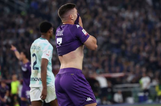 GERMOGLI PH: 24 MAGGIO 2023 ROMA STADIO OLIMPICI FINALE DI COPPA ITALIA FIORENTINA VS INTER NELLA FOTO JOVIC L’Olimpico resta stregato, ma ora c’è una rivincita da prendersi a Praga- immagine 2