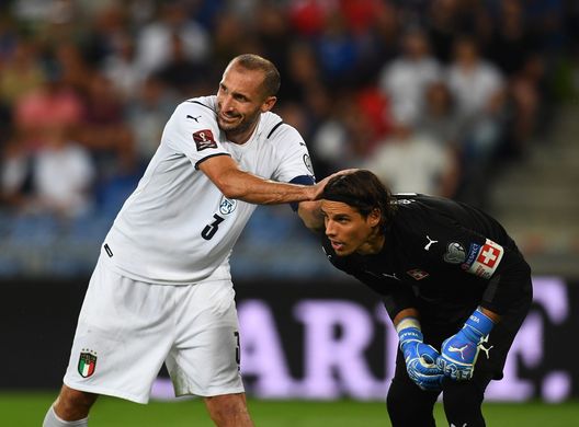 Italia-Svizzera, Sommer con Chiellini Italia-Svizzera, Sommer con Chiellini