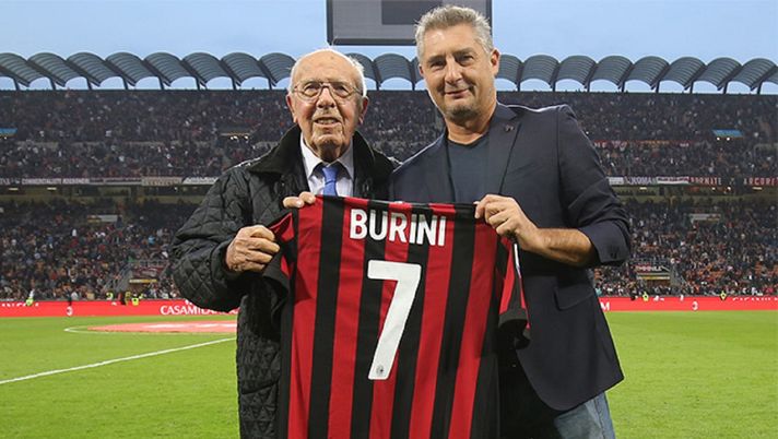 Renzo Burini con Daniele Massaro, @acmilan