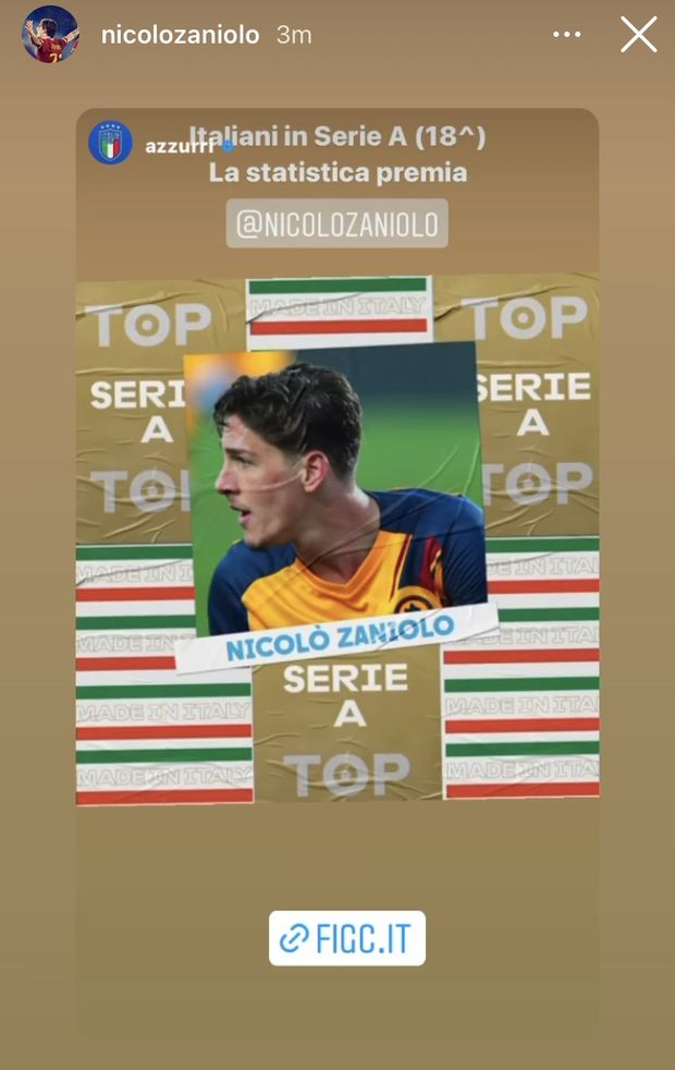 La Figc premia Zaniolo: è il miglior giocatore della 18esima giornata di Serie A- immagine 2
