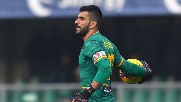 VERONA, ITALY - JANUARY 26: Mauro Vigorito of US Lecce in action during the Serie A match between Hellas Verona and US Lecce at Stadio Marcantonio Bentegodi on January 26, 2020 in Verona, Italy. (Photo by Alessandro Sabattini/Getty Images) Serie B