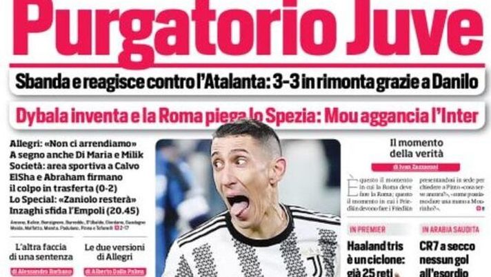 IL NAPOLI SUI MEDIA – Le prime pagine dei giornali di oggi 23 gennaio 2023 - immagine 1