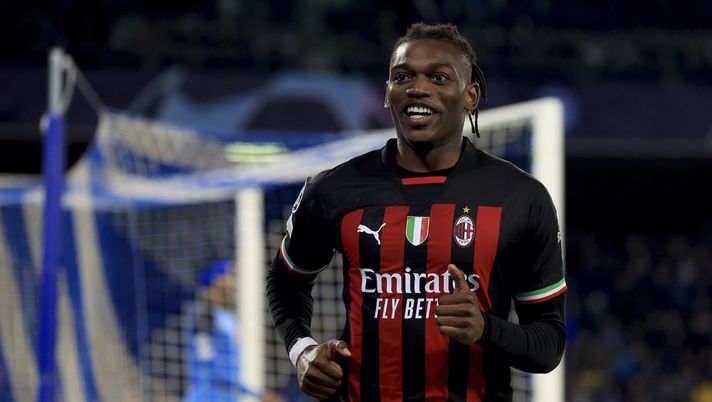 Rafael Leao (attaccante AC Milan), qui durante Napoli-Milan 1-1 (Champions League 2022-2023) | News (Getty Images) Rafael Leao AC Milan Napoli-Milan 1-1 Champions League 2022-2023