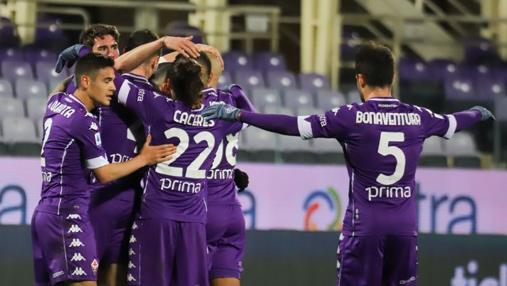 GERMOGLI PH 10 GENNAIO 2020 CAMPIONATO SERIE A DI CALCIO STADIO ARTEMIO FRANCHI FIORENTINA VS CAGLIARI NELLA FOTO ESULTANZA GOL VLAHOVIC GERMOGLI PH 10 GENNAIO 2020 CAMPIONATO SERIE A DI CALCIO STADIO ARTEMIO FRANCHI FIORENTINA VS CAGLIARI NELLA FOTO ESULTANZA GOL VLAHOVIC