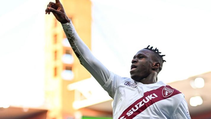 GENOA, ITALY - JANUARY 15: Wilfried Singo of Torino celebrates after scoring a goal during the Serie A match between UC Sampdoria and Torino FC at Stadio Luigi Ferraris on January 15, 2022 in Genoa, Italy. (Photo by Getty Images)  Singo: “Juric mi ha detto che devo chiudere la stagione con questo numero di gol” - immagine 1
