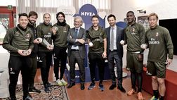 Milan, la Nivea a Milanello: regalate le ‘Nivea Creme’ personalizzate ai giocatori
