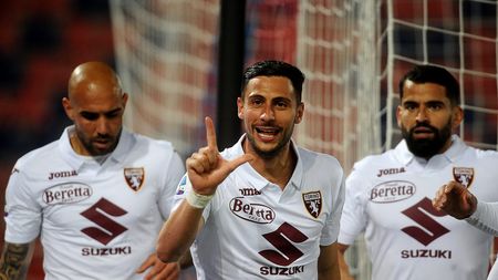 BOLOGNA, ITALY - APRIL 21: Rolando Mandragora of Torino FC celebrates after scoring a goal during the Serie A match between Bologna FC and Torino FC at Stadio Renato Dall'Ara on April 21, 2021 in Bologna, Italy. (Photo by Mario Carlini / Iguana Press/Getty Images) Mandragora