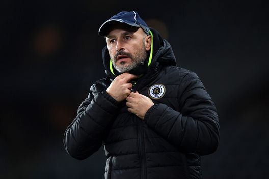 TURIN, ITALY - JANUARY 16: Vincenzo Italiano, Head Coach of Spezia looks on prior to the Serie A match between Torino FC and Spezia Calcio at Stadio Olimpico di Torino on January 16, 2021 in Turin, Italy. Sporting stadiums around Italy remain under strict restrictions due to the Coronavirus Pandemic as Government social distancing laws prohibit fans inside venues resulting in games being played behind closed doors. (Photo by Valerio Pennicino/Getty Images) TURIN, ITALY - JANUARY 16: Vincenzo Italiano, Head Coach of Spezia looks on prior to the Serie A match between Torino FC and Spezia Calcio at Stadio Olimpico di Torino on January 16, 2021 in Turin, Italy. Sporting stadiums around Italy remain under strict restrictions due to the Coronavirus Pandemic as Government social distancing laws prohibit fans inside venues resulting in games being played behind closed doors. (Photo by Valerio Pennicino/Getty Images)