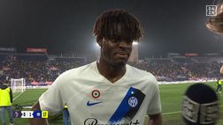 Bologna-Inter, Bisseck all’intervallo: “Gol? Nostro stile di gioco. C’è ancora tanto lavoro”