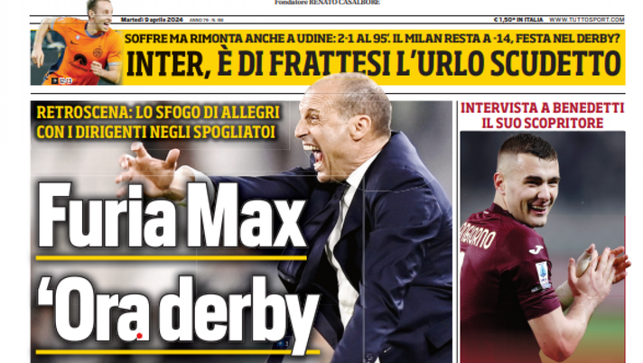 EDICOLA / TS: “Inter, è di Frattesi l’urlo scudetto. Soffre ma rimonta a Udine” - immagine 1