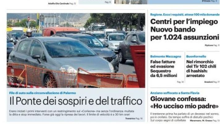 Prima Pagina, Giornale di Sicilia: “Rosanero stanotte a caccia dei lupi. Scorte finite, è caos vaccini” 