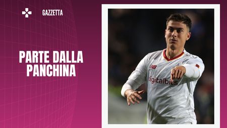 Paulo Dybala (attaccante AS Roma) verso la panchina in Roma-Milan di oggi pomeriggio | AC Milan News (Getty Images) Dybala Roma-Milan