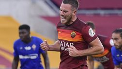 Roma-Fiorentina 2-1 LE PAGELLE: Veretout manda due bacioni a Firenze. Dzeko-Kolarov leader fino alla fine