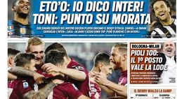 Prima Pagina, Tuttosport: “Toro forza 3! Pioli 100, il primo posto vale la lode”