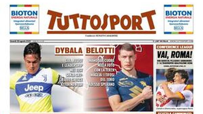 Prima Pagina, Tuttosport: &#8220;Grosso-Buffon, una B Mondiale. Vai, Roma!&#8221; 