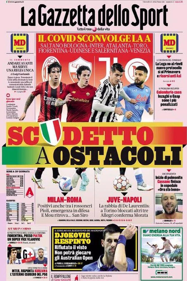 BUONGIORNO CITTACELESTE – LE PRIME PAGINE DEI PRINCIPALI QUOTIDIANI SPORTIVI – GUARDA - immagine 1