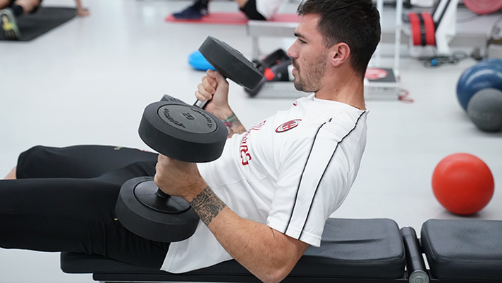 Romagnoli Milan palestra Milanello