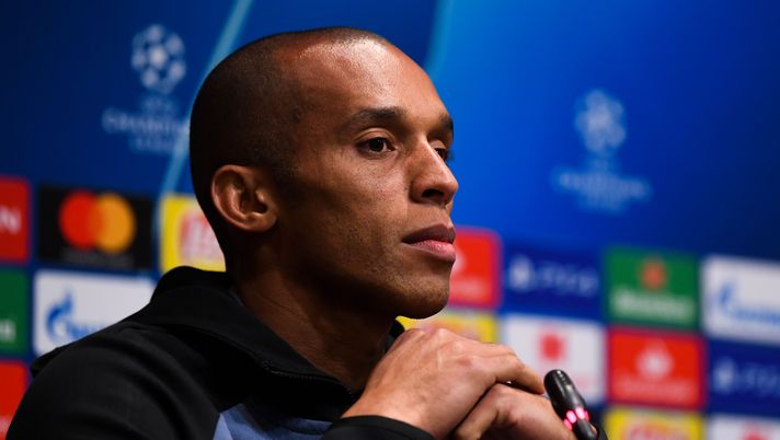 BARCELONA, SPAIN - OCTOBER 23:  Joao Miranda of FC Internazionale faces the media during a press conference ahead of the UEFA Champions League Group B match between FC Barcelona and FC Internazionale at Camp Nou on October 23, 2018 in Barcelona, Spain.  (Photo by David Ramos/Getty Images)  BARCELONA, SPAIN - OCTOBER 23:  Joao Miranda of FC Internazionale faces the media during a press conference ahead of the UEFA Champions League Group B match between FC Barcelona and FC Internazionale at Camp Nou on October 23, 2018 in Barcelona, Spain.  (Photo by David Ramos/Getty Images)