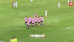 Palermo-Latina 1-0: Floriano firma il vantaggio rosa, laziali in dieci