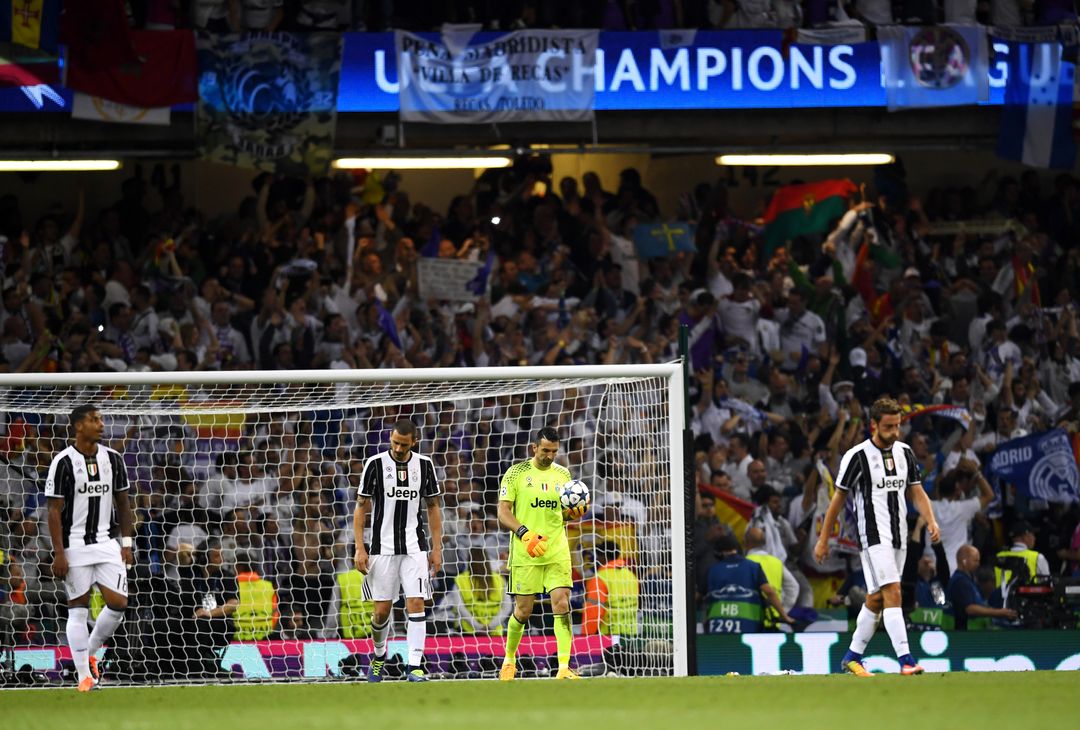  CARDIFF, WALES - JUNE 03: Gianluigi Buffon of Juventus is dejected after the UEFA Champions League Final between Juventus and Real Madrid at National Stadium of Wales on June 3, 2017 in Cardiff, Wales.  (Photo by Shaun Botterill/Getty Images) 