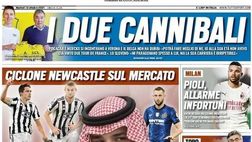 Prima Pagina, Tuttosport: “Ciclone Newcastle sul mercato. Pioli allarme infortuni”