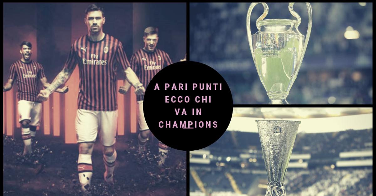 Serie A, corsa Champions arrivo a pari punti, ecco cosa succede Milan Serie A, corsa Champions arrivo a pari punti, ecco cosa succede Milan